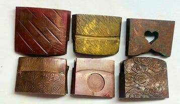 6 habaki décorés pour katana, épée, wakizashi et tanto —