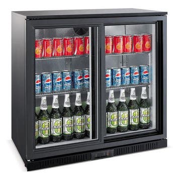 Barkoelkast | 198L | Zwart | 0°C/+10°C | Statisch +, Verzenden