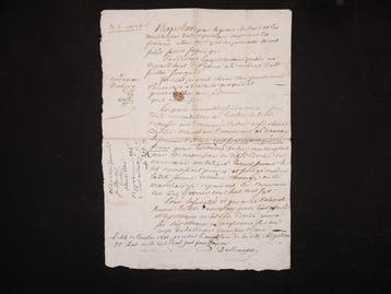 Sous Napoléon Bonaparte - Acte notarié - 1806, Verzamelen, Nieuw