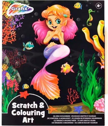 Scratch en colouring art - Zeemeermin, Verzenden, Nieuw