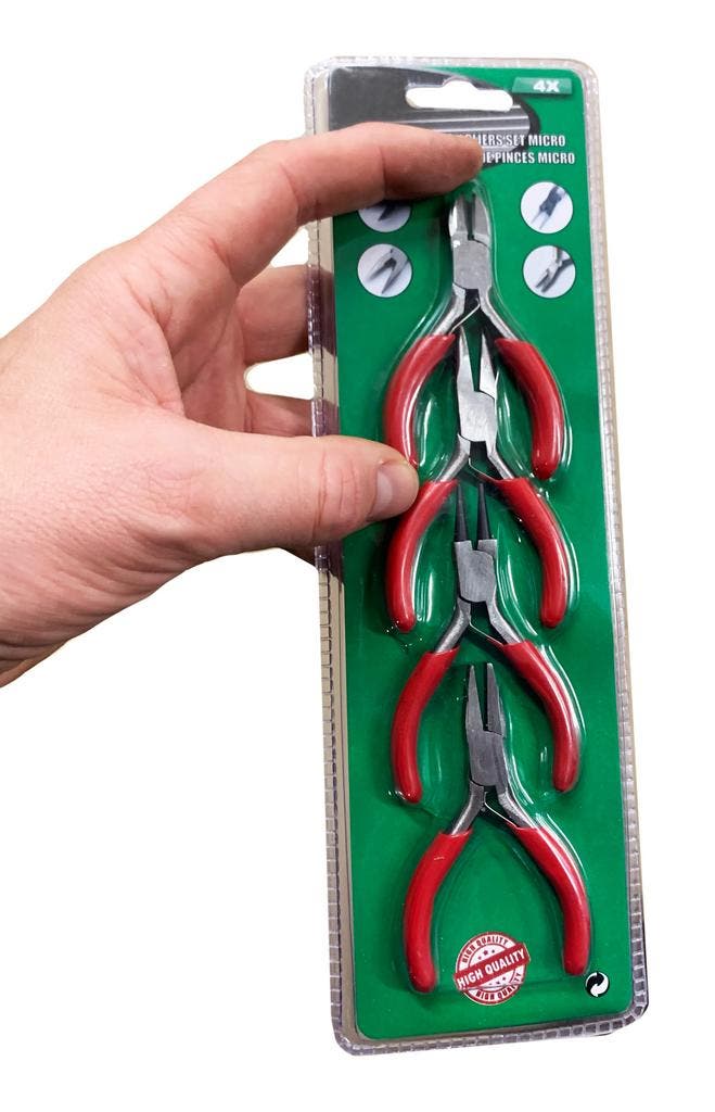 Set van 4 microtangen voor knutselen en hobbys, Bricolage & Construction, Outillage | Autres Machines, Envoi