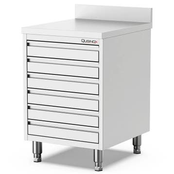 Pizzawerktafel | 700 LINE | RVS | 6 Deegladen (EN600x400) |, Verzenden, Nieuw in verpakking