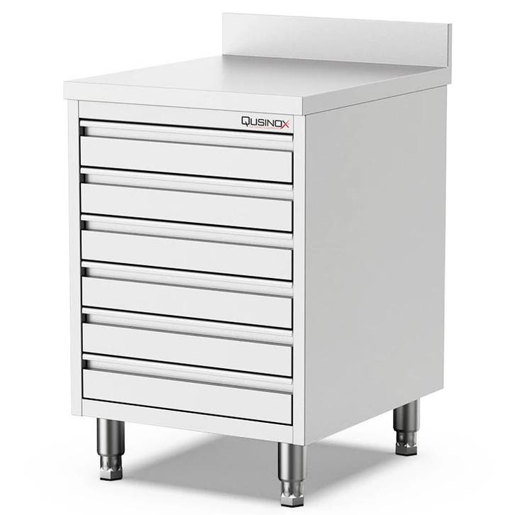 Pizzawerktafel | 700 LINE | RVS | 6 Deegladen (EN600x400) |, Articles professionnels, Horeca | Équipement de cuisine, Envoi