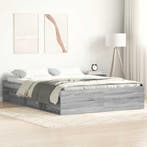 vidaXL Bedframe grijs sonoma eikenkleurig 160x200 cm, Verzenden