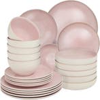 tectake Serviesset Mare van aardewerk, voor 6 personen - 24, Huis en Inrichting, Keuken | Servies, Verzenden, Nieuw