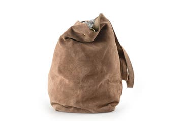 Manfield Schoudertas Bruin, Handtassen en Accessoires, Tassen | Damestassen, Verzenden, Zo goed als nieuw, Bruin