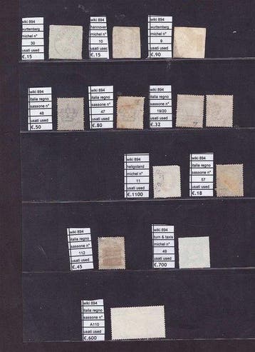Monde 1850 - Très belle collection de timbres classiques des