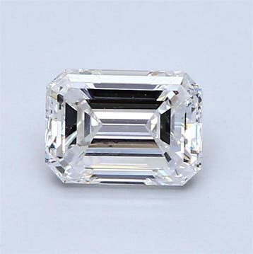 1 pcs Diamant (Natuurlijk) - 1.00 ct - Smaragd - E - VS1 -, Nieuw