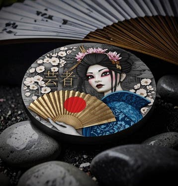 Niue. 5 Dollars 2025 – Geisha – 2 oz Silver coin – Ag .999 –