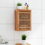 vidaXL Badkamerkast wandgemonteerd 42x23x60 cm massief, Verzenden, Nieuw