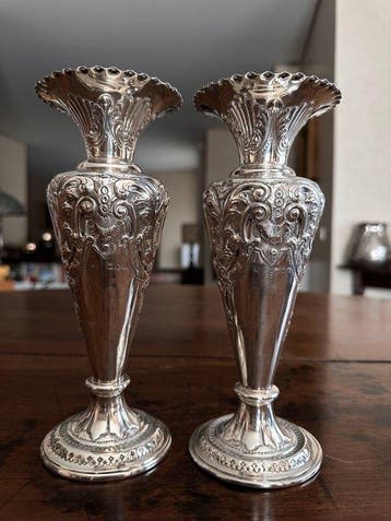 English silversmith, maker’s mark ‘DF’ - Vase - Argent 925 -, Antiek en Kunst