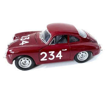 Bburago / La Mini Miniera – Porsche 356 – Mille Miglia 1:18, Nieuw