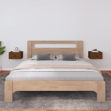 vidaXL Nachtkastjes 2 st wandgemonteerd 40x29,5x22 cm, Verzenden, Nieuw