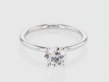Ring - 14 karaat Witgoud - 1.04ct. tw. Diamant (Natuurlijk), Nieuw