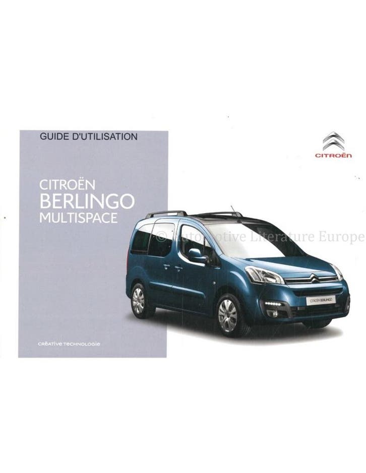 2015 CITROEN BERLINGO MULTISPACE INSTRUCTIEBOEKJE FRANS, Autos : Divers, Modes d'emploi & Notices d'utilisation