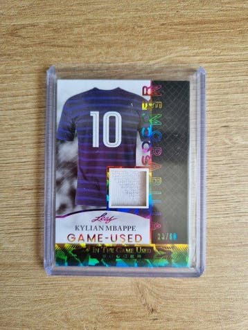 Leaf Leaf Game-Used Kylian Mbappé /60 Memorabilia kaart,, Nieuw