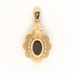 Hanger - 14 karaat Geel goud - Granaat