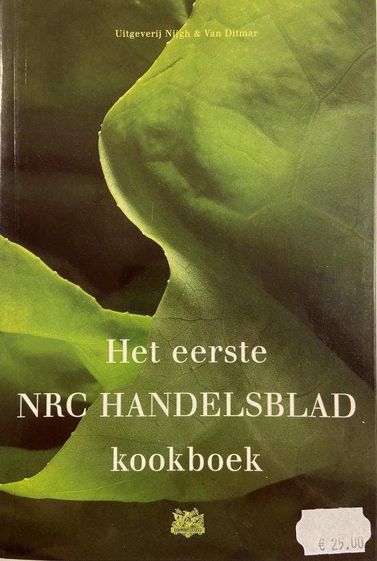 Het eerste NRC Handelsblad kookboek 9789038803142, Boeken, Kookboeken, Gelezen, Verzenden