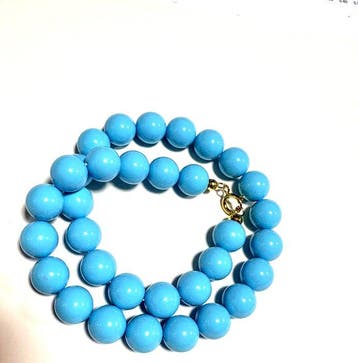 Zonder minimumprijs - Halsketting Zilver Turquoise