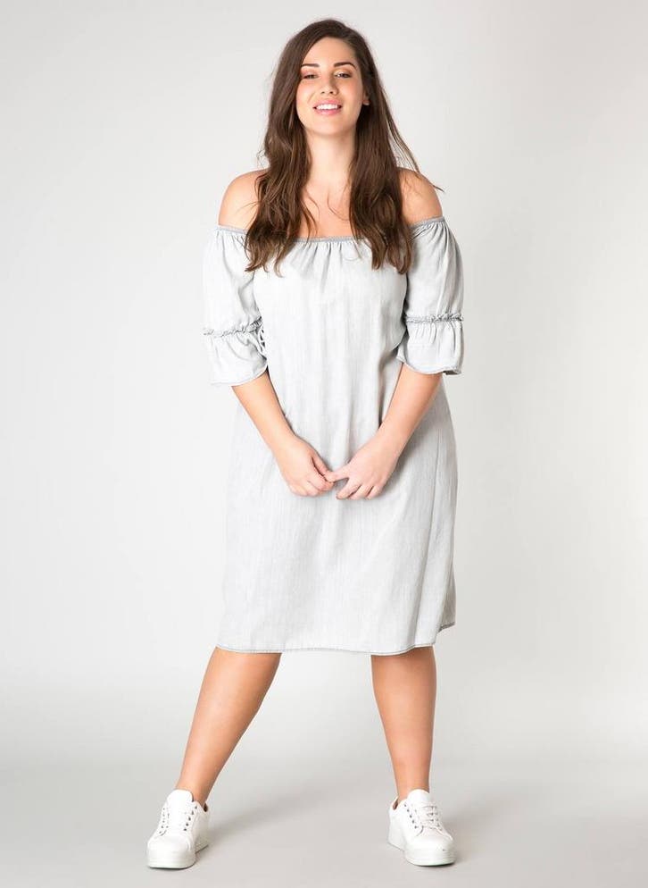 Jurk Yesta Jonita off shoulder0Maat 46/48 (XL) of groter, Kleding | Dames, Jurken, Overige kleuren, Nieuw, Maat 46/48 (XL) of groter