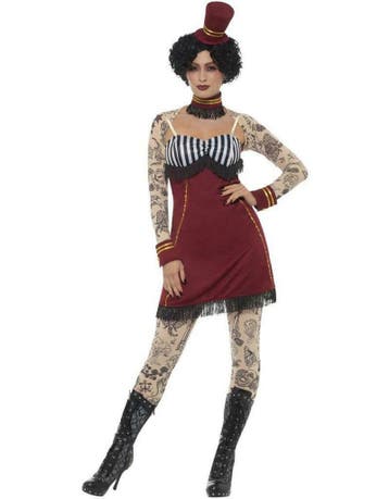 Deluxe tattoo dames kostuum cirque, Hobby & Loisirs créatifs, Ophalen of Verzenden