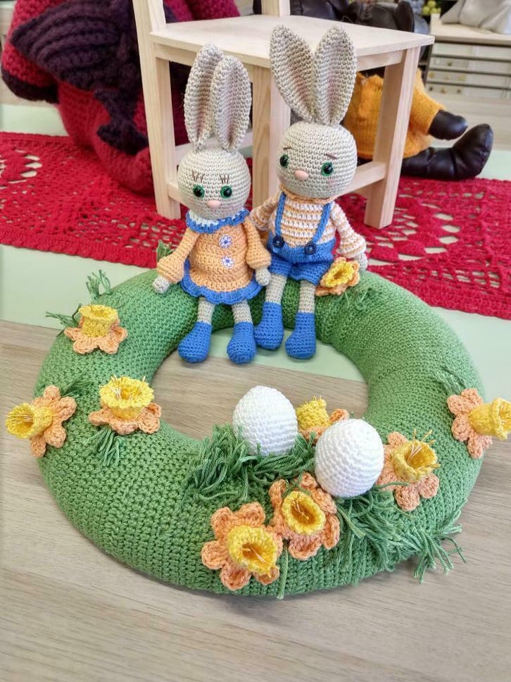 Exclusieve haakpakket paaskrans, Hobby en Vrije tijd, Breien en Haken, Haken, Overige typen, Nieuw, Verzenden