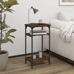 vidaXL Bijzettafel 40x30x75 cm bewerkt hout gerookt, Huis en Inrichting, Tafels | Bijzettafels, Verzenden, Nieuw