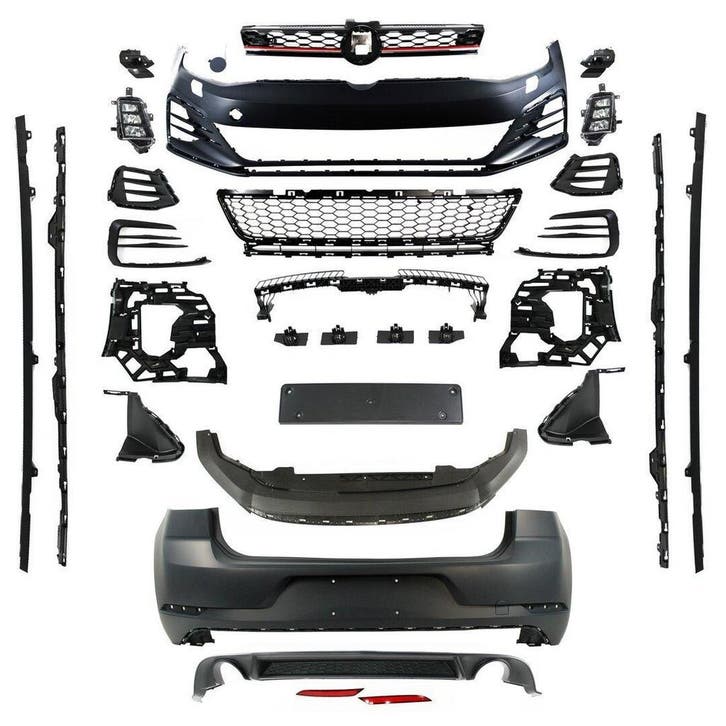 VW Golf 7 naar 7.5 GTI Look BodyKit – bumperset, Auto-onderdelen, Carrosserie, Voor, Achter, Links, Rechts, Bumper, Nieuw, Volkswagen