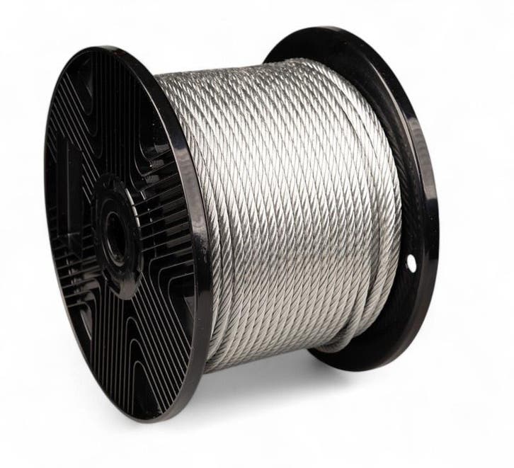 Staalkabel 2 mm - 500 meter op haspel, Tuin en Terras, Overige Tuin en Terras, Verzenden