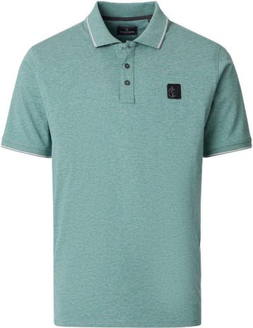 CASAMODA Polo Jersey Tipping Groen maat Maat 52/54 (L) Heren, Kleding | Heren, Polo's, Maat 52/54 (L), CASAMODA, Verzenden, Nieuw