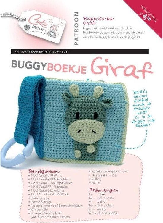 Haakpatroon Buggyboekje Giraf 9789492636423, Livres, Loisirs & Temps libre, Envoi