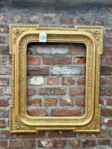 Lijst - 226. Antieke goud vergulde schilderijlijst. Voor