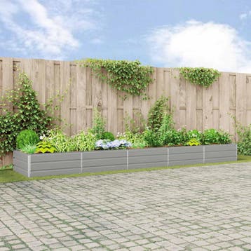 vidaXL Plantenbak Lichtgrijs 480 x 100 x 45 cm Gegevens, Verzenden, Nieuw