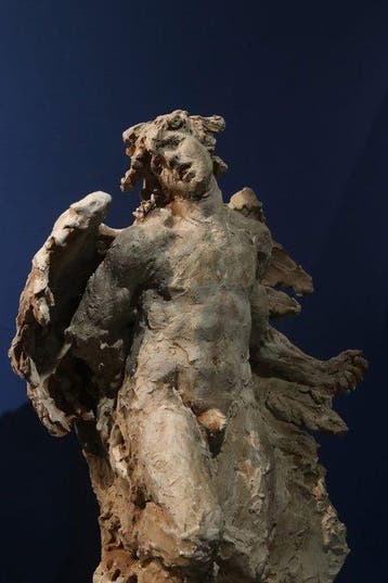 sculptuur, Icaro - 47 cm - Aardewerk, Antiek en Kunst