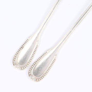 Emile Puiforcat - Model Perles (Louis XVI) - Couverts de, Antiek en Kunst