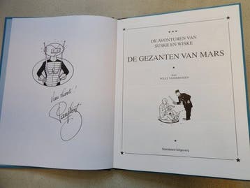 Suske en Wiske - De Gezanten van Mars met fantekening van, Nieuw
