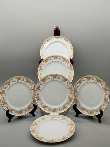Bord - Edles Royal Tettau Teller Set – Elegantes Porzellan