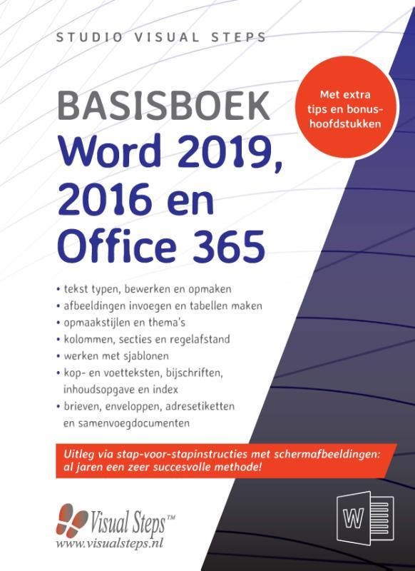Basisboek Word 2019, 2016 en Office 365 9789059054851, Boeken, Informatica en Computer, Zo goed als nieuw, Verzenden