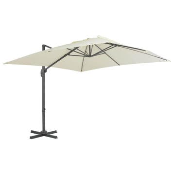 vidaXL Zwevende parasol met aluminium paal 300x300 cm, Tuin en Terras, Verzenden, Nieuw