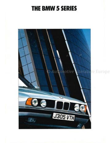 1991 BMW 5 SERIE SEDAN BROCHURE ENGELS