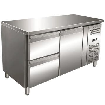 Koelwerkbank | 314L | 1 Deur + 2 Laden (1/1 GN) | +2°C/+8°C, Verzenden, Nieuw in verpakking