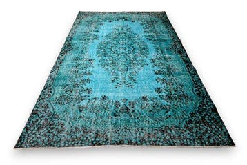 turquoise vintage - Tapis - 270 cm - 165 cm - avec, Maison & Meubles, Ameublement | Tapis & Moquettes