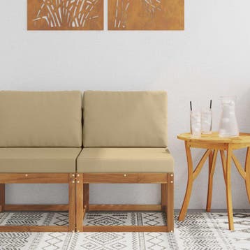 vidaXL Buiten Midden Sofa Massief Acacia Hout, Verzenden, Nieuw