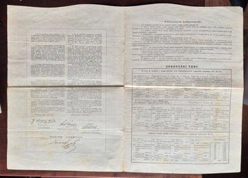 Hongarije. 100 Gulden - 1880 City bond Szegedin (Zonder