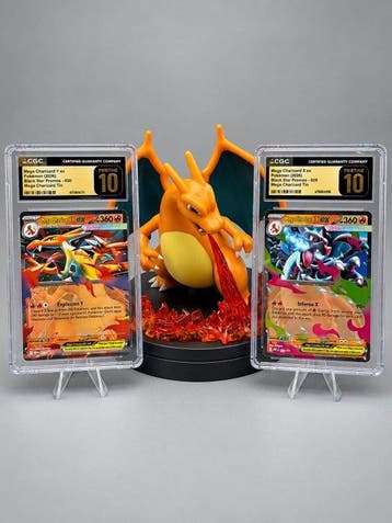 Pokémon - 2 Graded card - Mega Charizard X ex & Mega