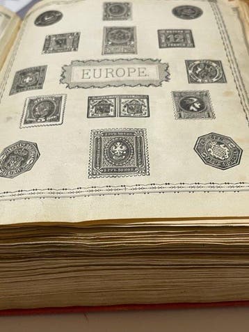 Wereld 1840/1945 - Het Lincoln-postzegelalbum met circa 3500, Gestempeld