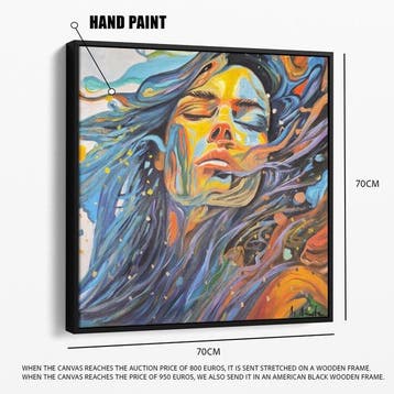 DR HIDE - (100% handpainted !) The Face in Water