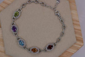 Zonder minimumprijs - Armband Zilver, Rhodiumverguld -, Nieuw