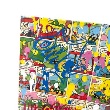 Koen Betjes (1992) - Vintage Fast Car x Comics (canvas)