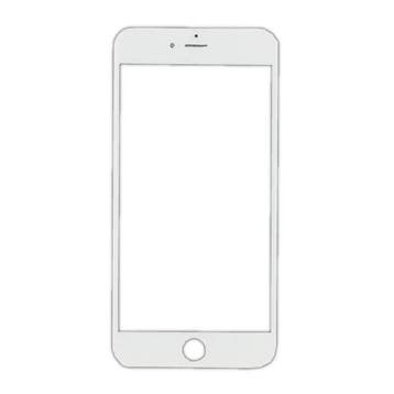 iPhone 7 Plus Frontglas Glas Plaat AAA+ Kwaliteit - Wit, Verzenden